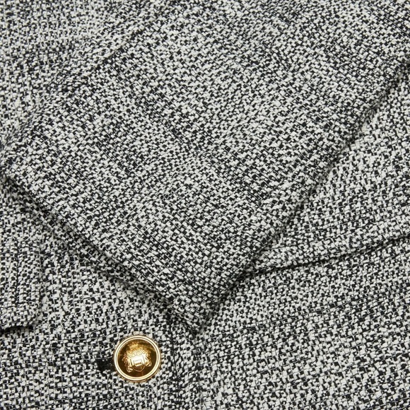 Aritzia Babaton black & white cotton linen tweed blazer jacket - 2XS - Picture 8 of 10